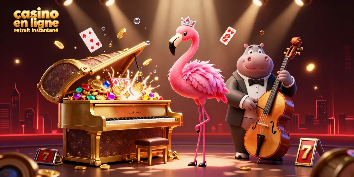 Jouez rapidement et en toute sécurité dans le casino en ligne retrait instantané à travers cette illustration captivante.