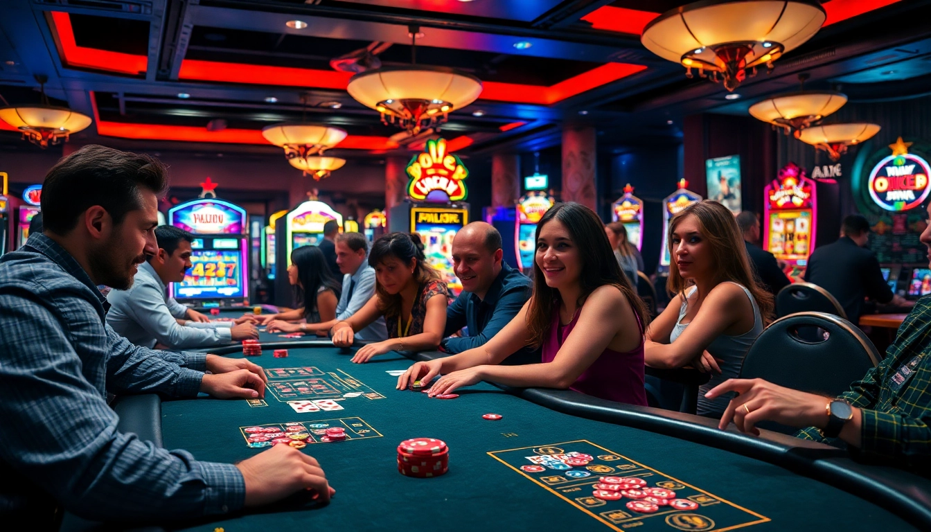 Experience the excitement of Non Uk Casino 2025 with diverse players enjoying table games.