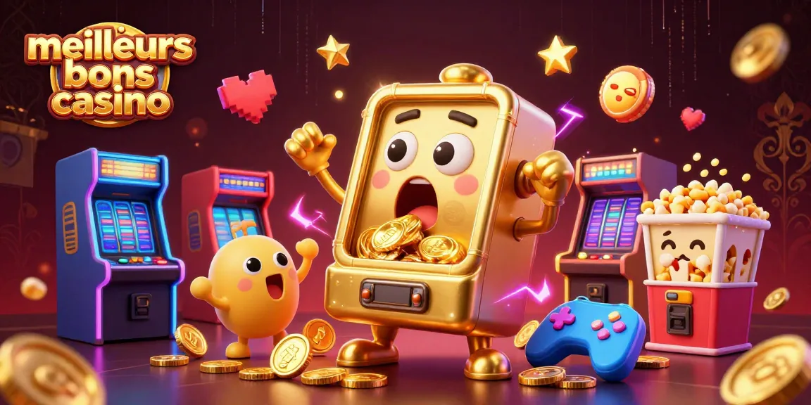 Gagnez avec les meilleurs bonus casino en 2026 grâce à cette scène vibrante de machines à sous.