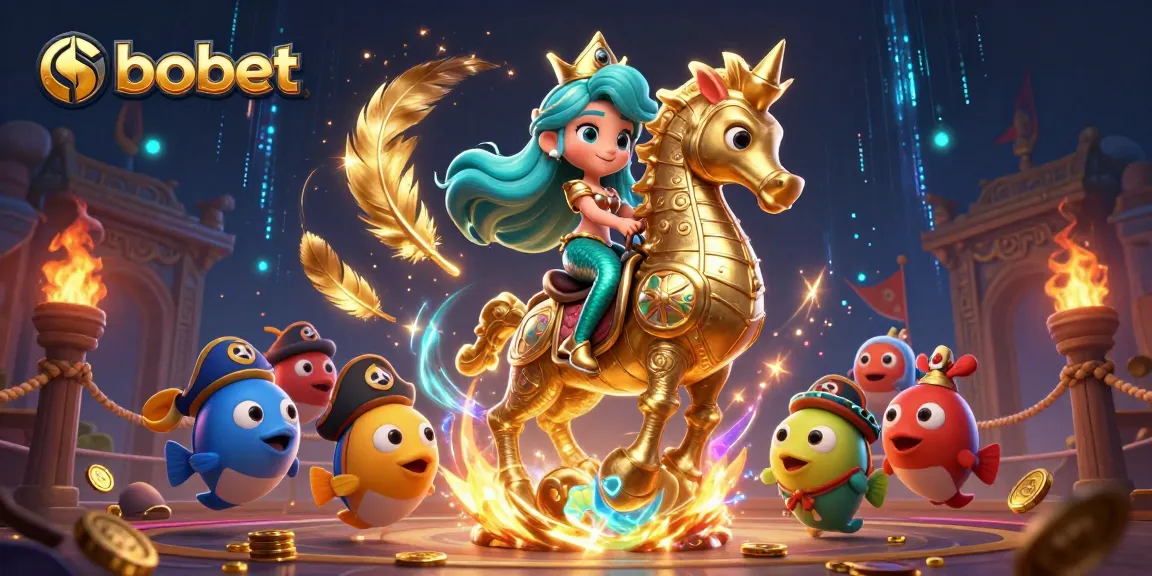 Experience sbobet's vibrant betting ambiance with a mermaid in a dynamic casino scene.