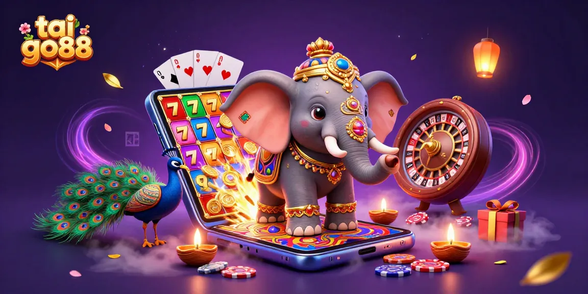 Experience tai go88 with stunning graphics and engaging slot game action in this vibrant 3D illustration.