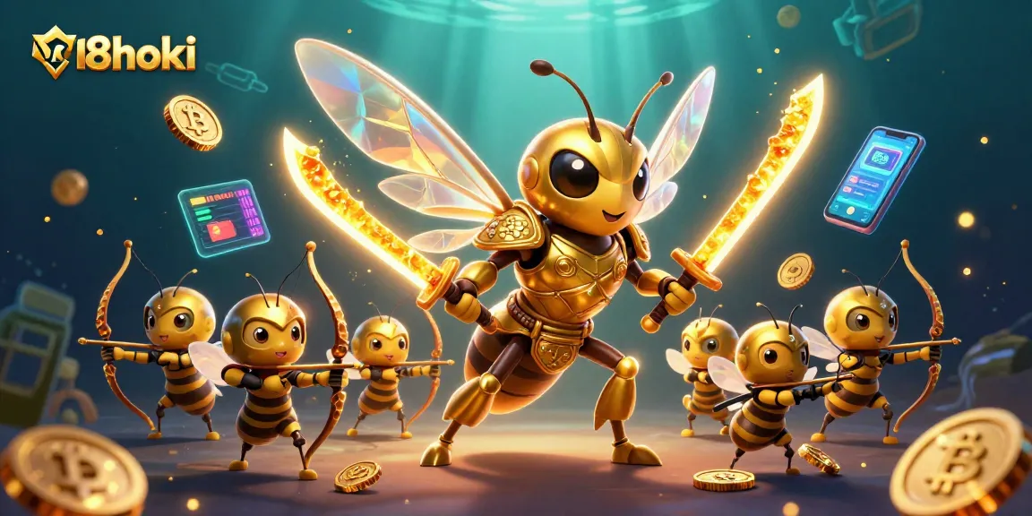 Experience thrilling wins at 18hoki with golden hornet warriors and crypto-inspired gameplay.