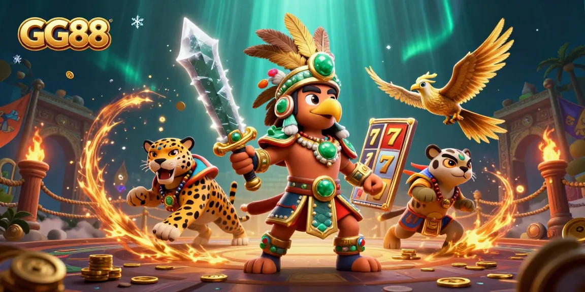 Experience thrilling gameplay with GG88's rich casino atmosphere featuring iconic slot elements.