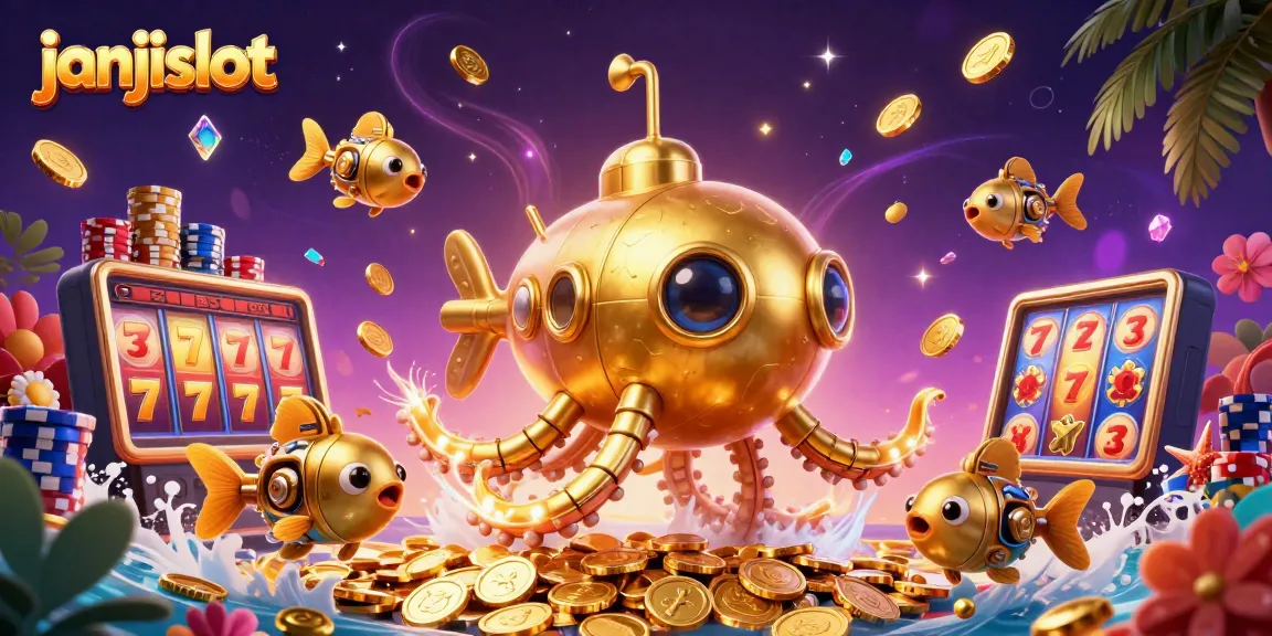 Experience thrilling wins with janjislot's golden kraken amidst cascading jackpots and vibrant gameplay elements.