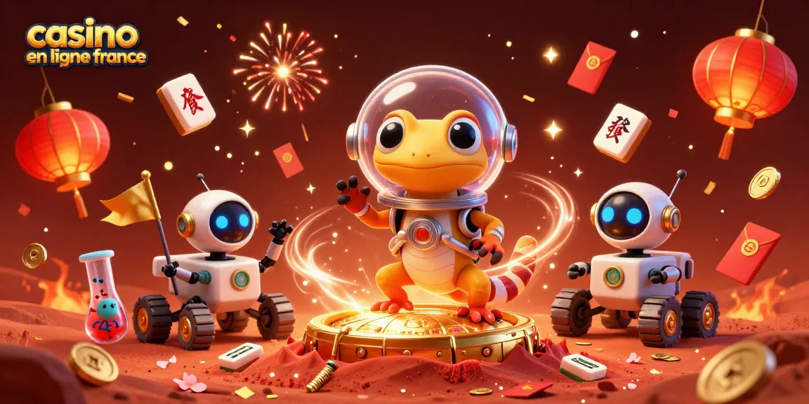 Plongez dans l'univers du casino en ligne France avec des personnages vibrants et des éléments de jeu captivants.
