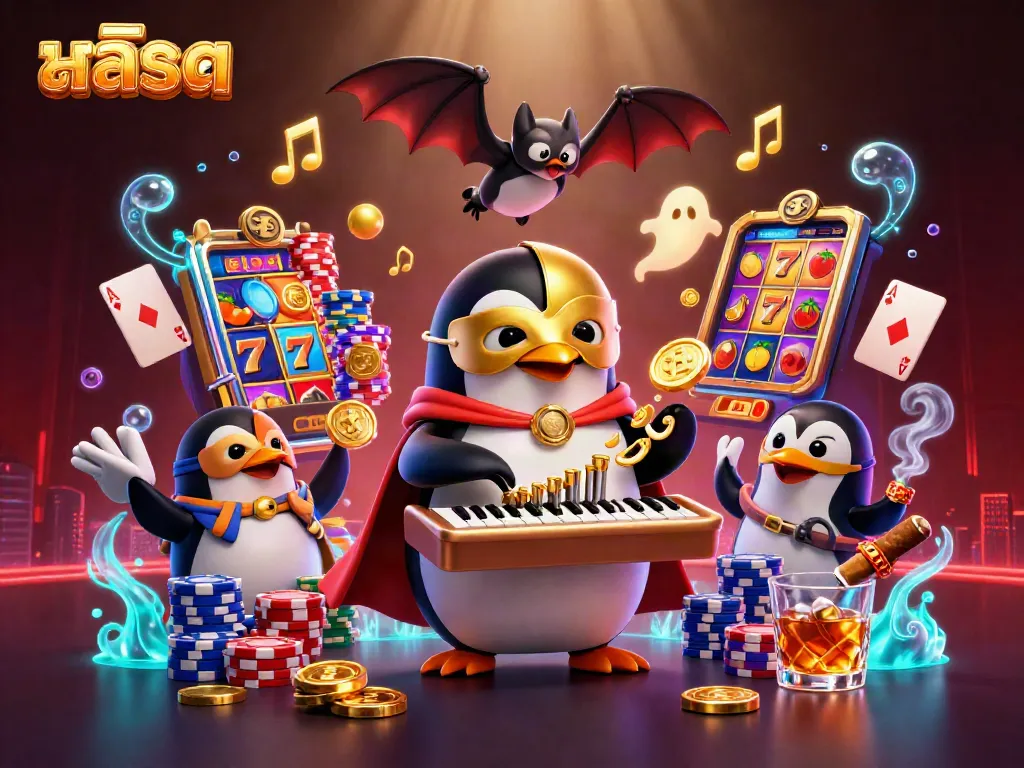 Experience thrilling สล็อต action with our 3D penguin playing for golden rewards at the casino.