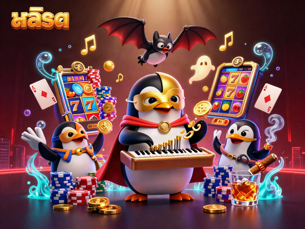 Experience thrilling สล็อต action with our 3D penguin playing for golden rewards at the casino.