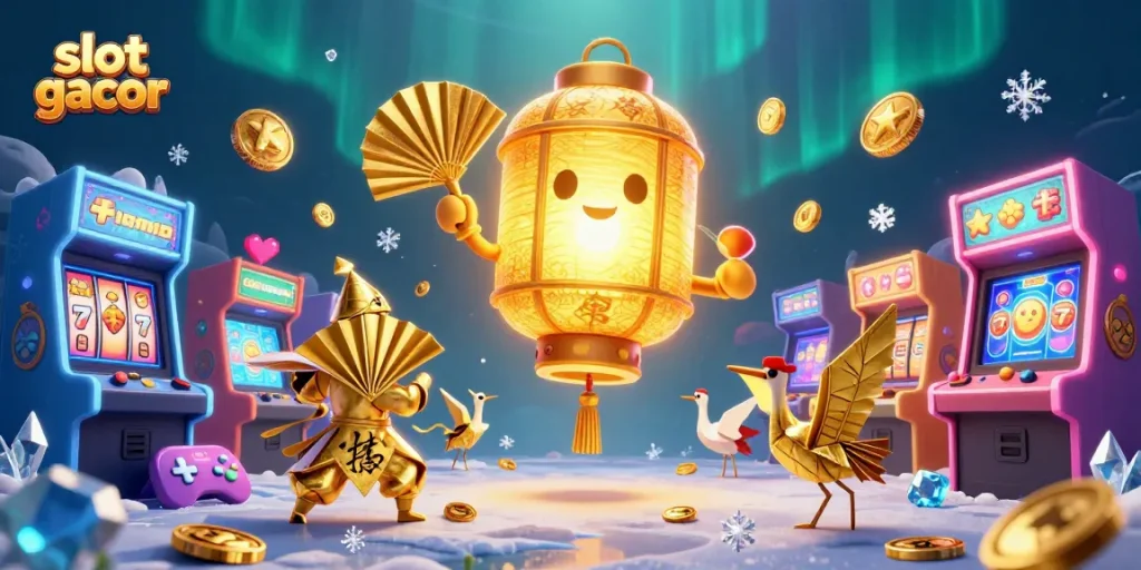 Menangkan jackpot dengan slot gacor yang penuh warna dan elemen keberuntungan di kasino malam.