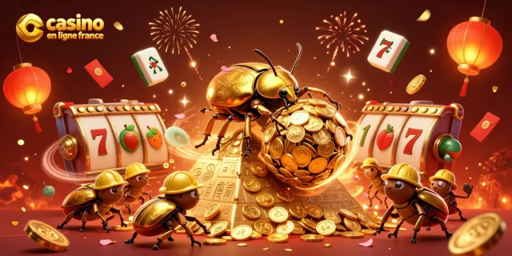 Profitez de l'excitation du casino en ligne France avec des symboles animés et colorés.