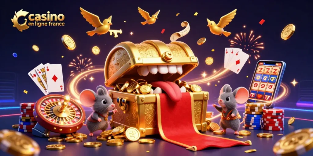 Accumulez des gains avec le casino en ligne France grâce à cette illustration dynamique.