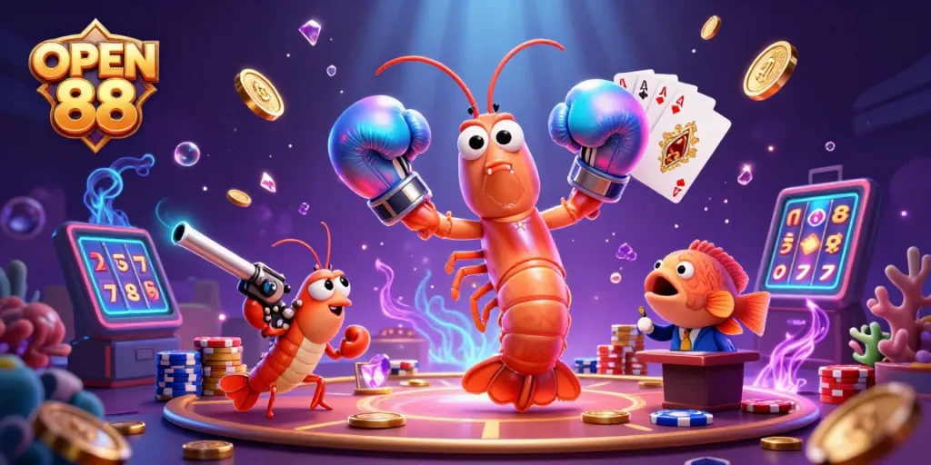 Engage with exciting slots and winnings at OPEN 88 in a vibrant casino atmosphere.